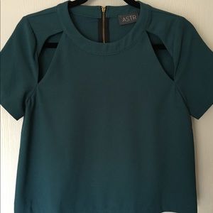 ASTR teal crop with cut-outs